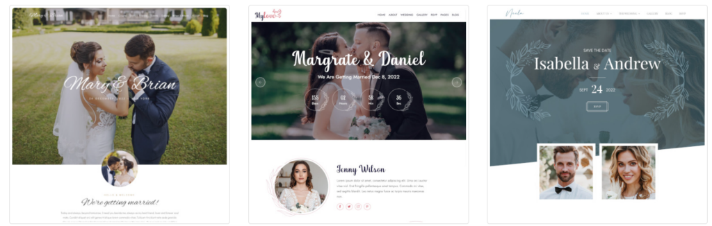 šablona svatební web Brzy svoji
